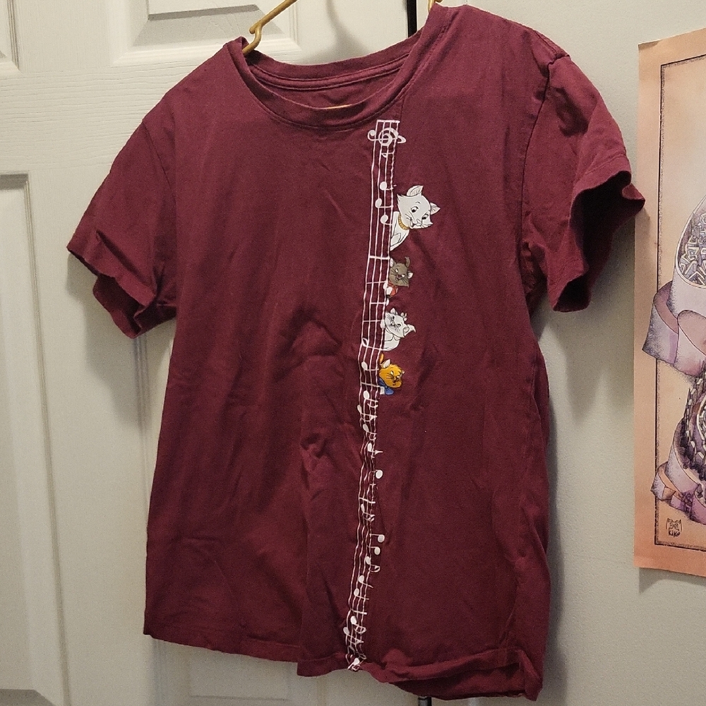 Aristocats Maroon Tee